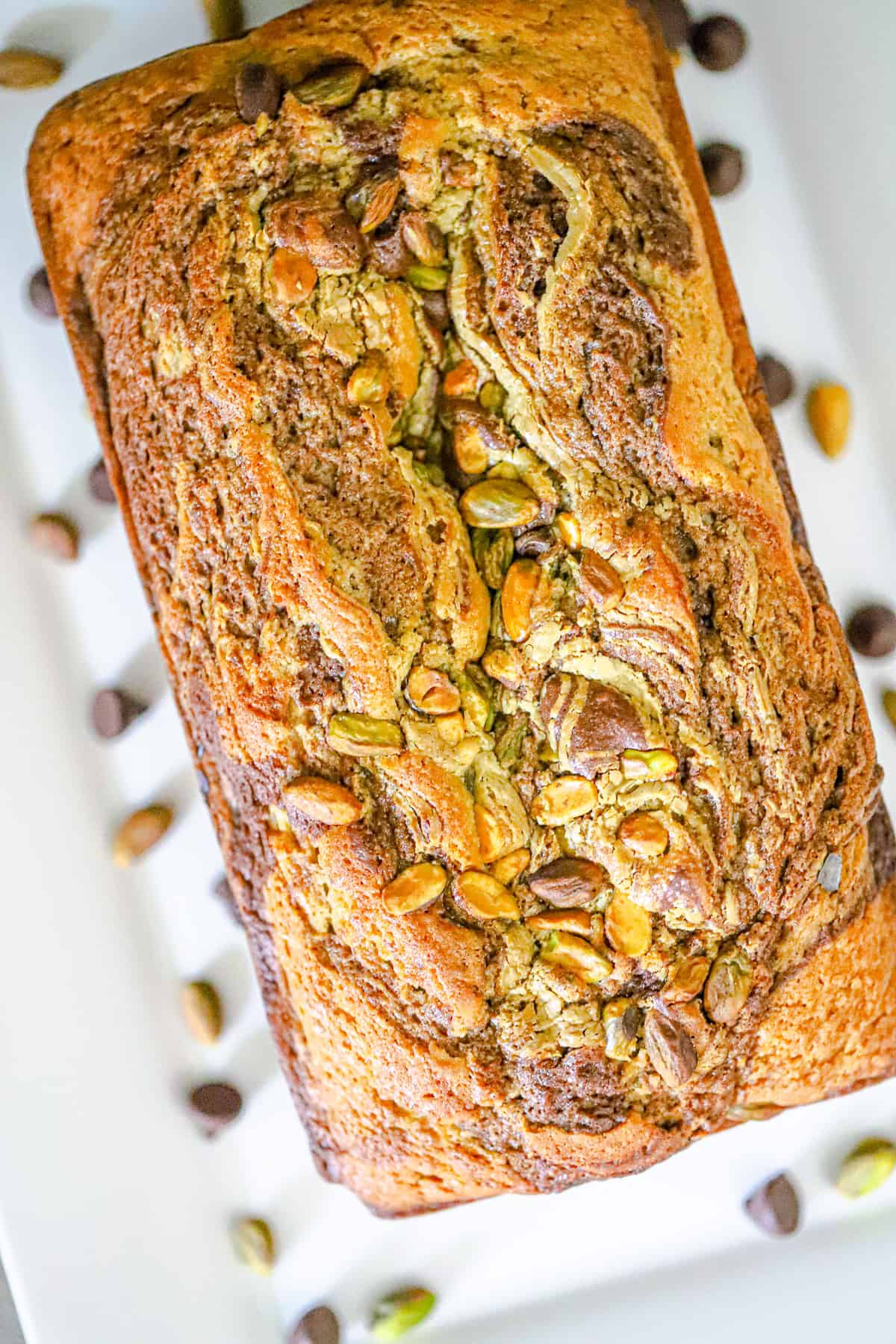 Chocolate Pistachio Swirl Bread