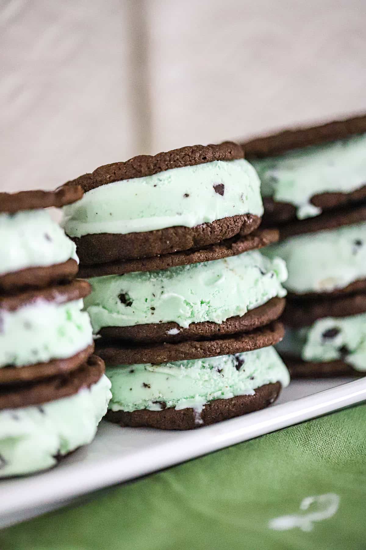 Thin & Chewy Brownie Ice Cream Bars