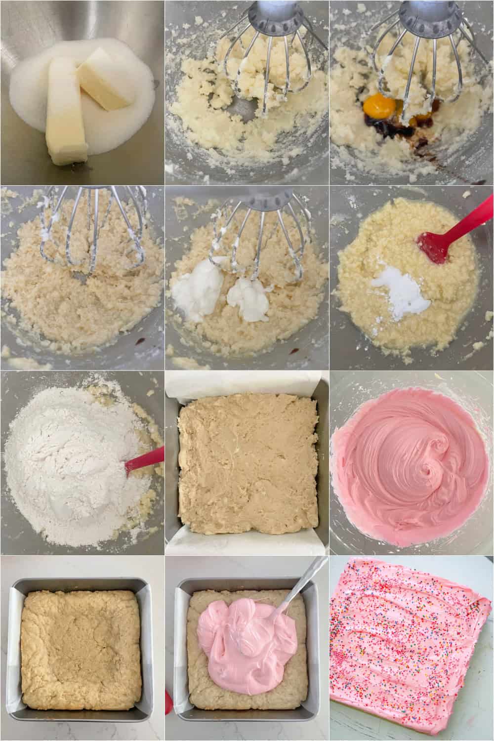 a single thick Lofthouse cookie bar with pink frosting and sprinkles