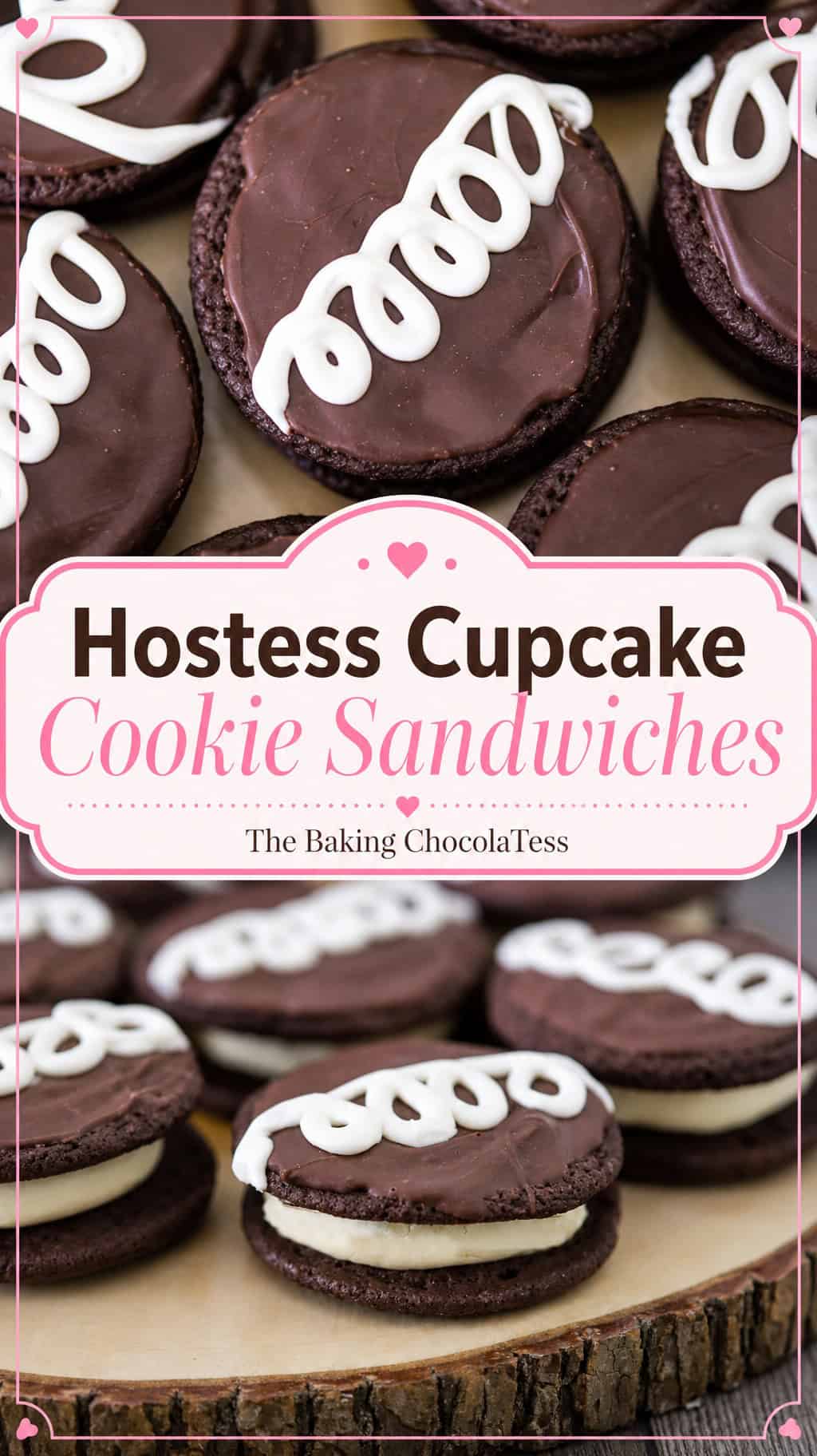 Hostess Cupcake Cookie Sandwiches
