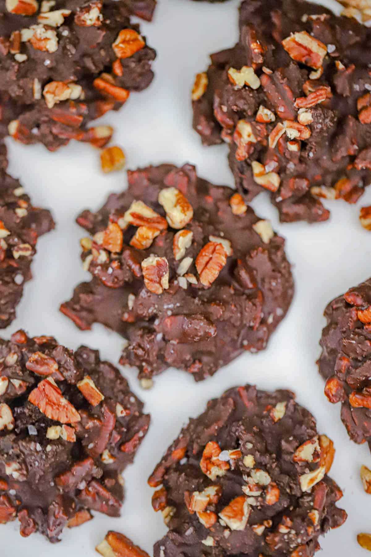 Dark Chocolate Brownie Pecan Clusters