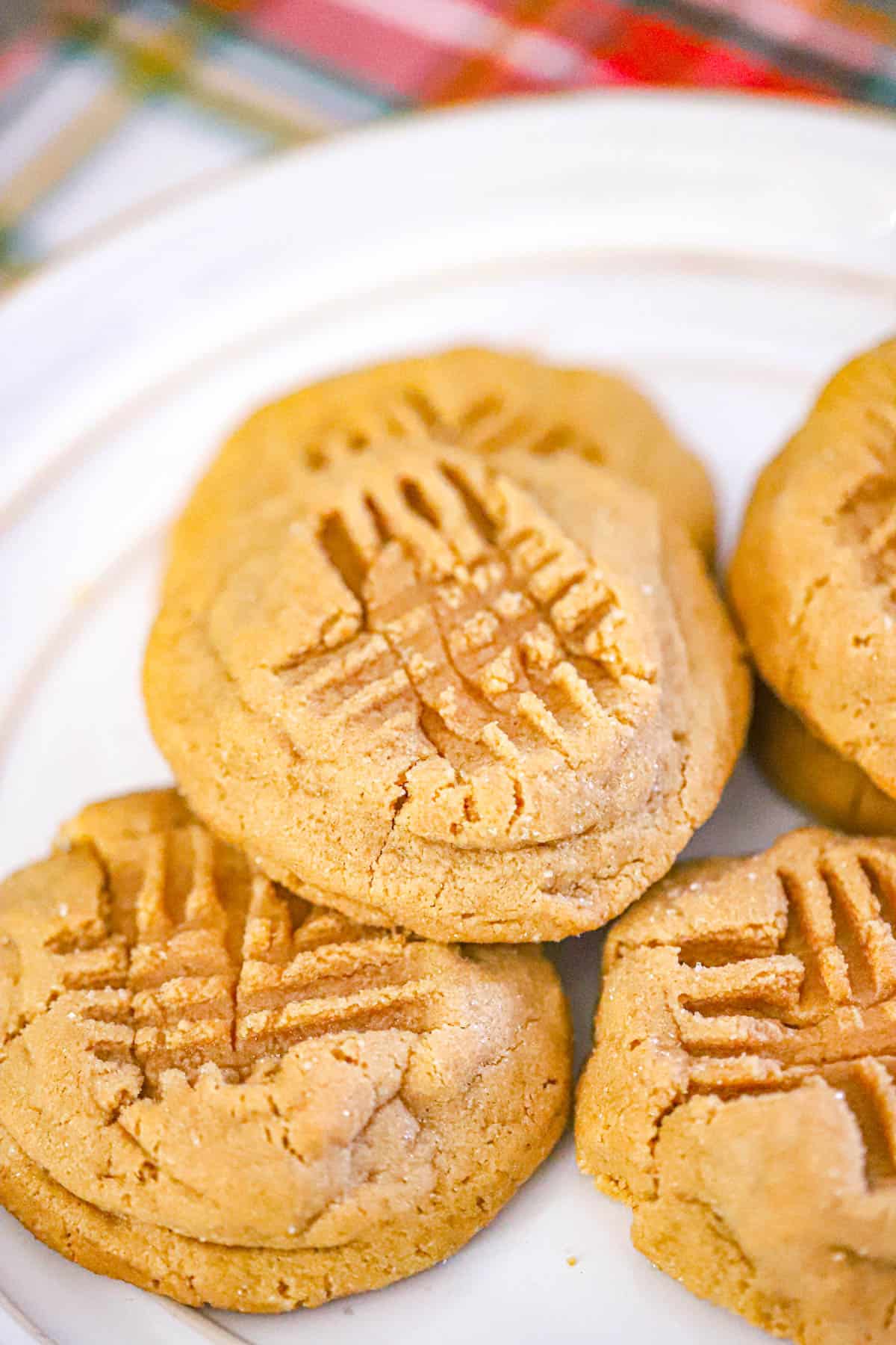 Soft maple peanut butter cookies ready for a fall dessert tray