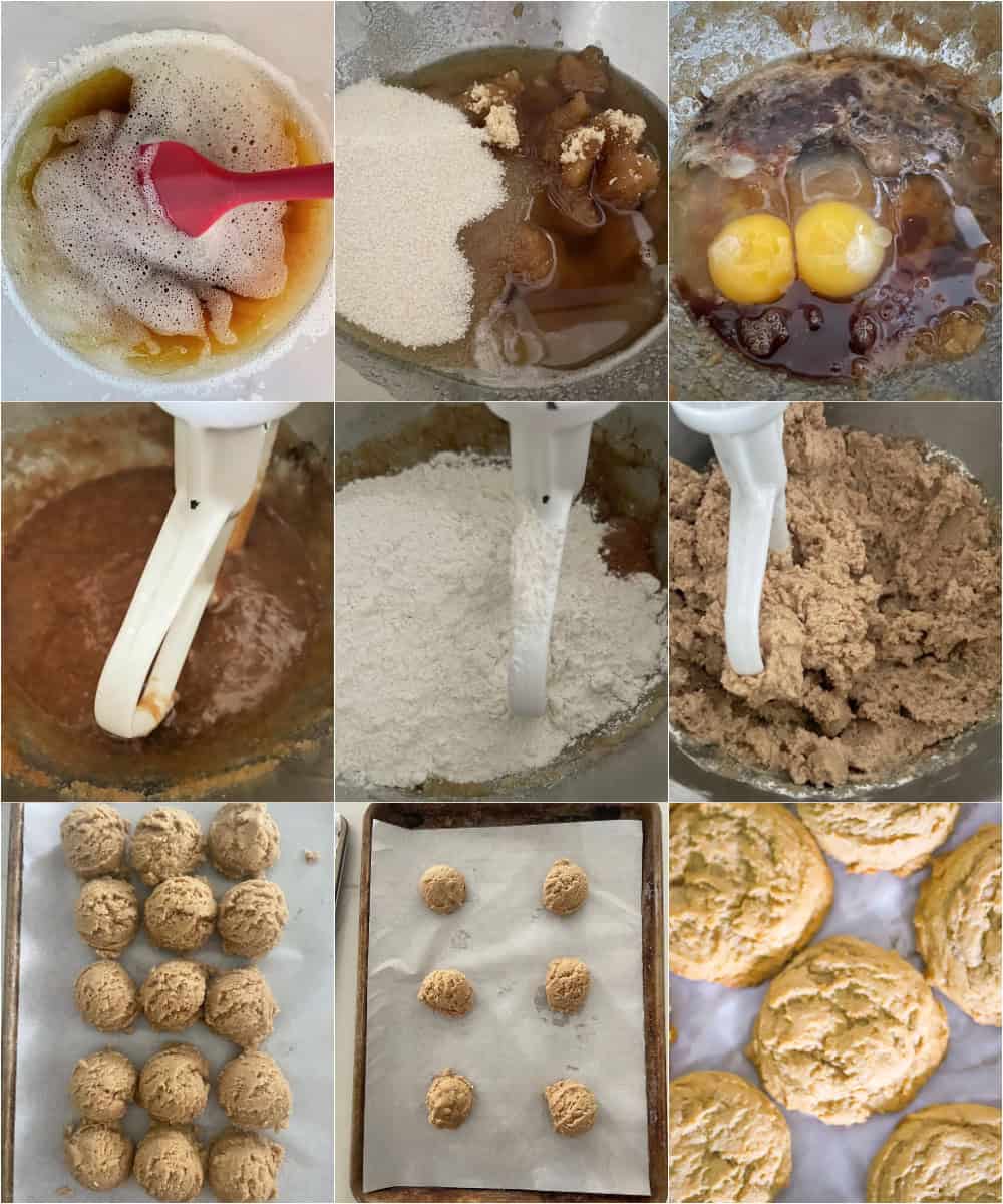 Cookies with an optional powdered sugar and maple syrup drizzle