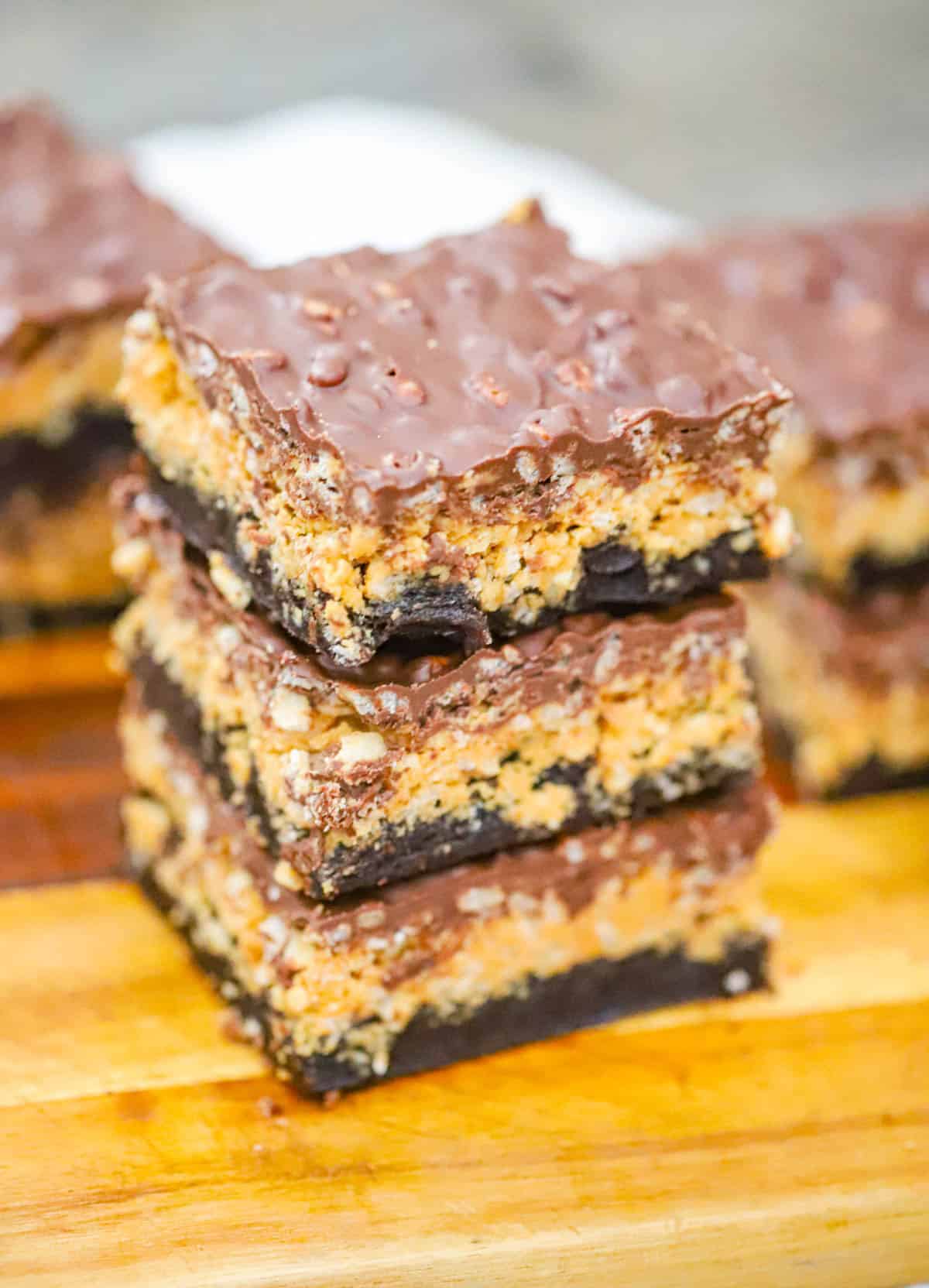 Brownie Peanut Butter Rice Krispie Bars