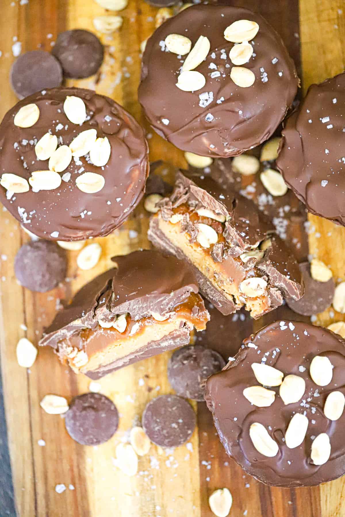 Snickers Style Caramel Peanut Butter Cups