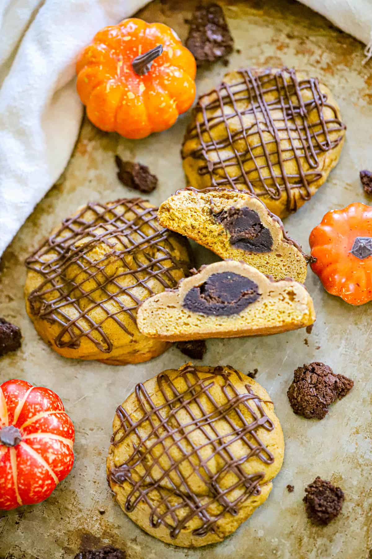 Pumpkin Spice Latte Brownie Stuffed Cookies (Bakery‑Style Jumbo)